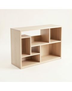 Elm Branch Desktop Shelving Unit - Beige (synthetic illustration; no displayed measurements)