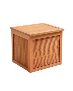 Dune Bend Closed Outdoor Storage Box - Terracotta