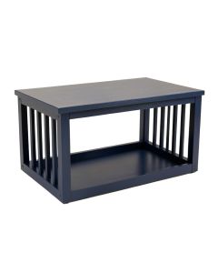 Aspen Crest Empty Furniture-Style Pet Crate - Navy