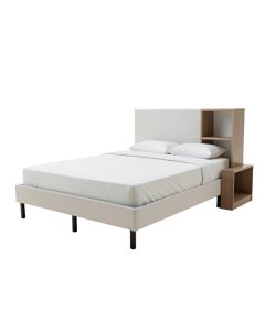 Body Caspian Twin Platform Bed With Bookcase
