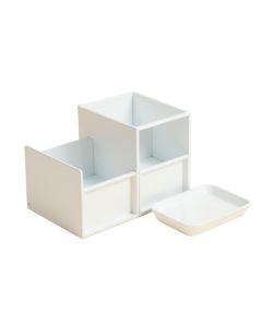 Hazel Bridge Empty Coffee-Station Organizer - White
