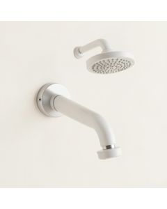 Wall Mounted Bathroom Rain Hot And Cold Shower Faucet With Rough-In Valve (synthetic illustration; no displayed measurements)