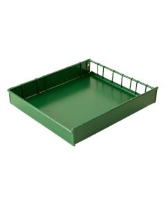 Fern Crest Empty Under-Desk Cable Tray - Green (synthetic illustration; no displayed measurements)