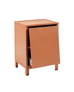 Harbor Crossing Freestanding Pull-Out Hamper Cabinet - Terracotta