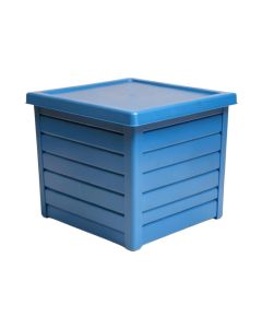 Meadow Crossing Closed Outdoor Storage Box - Blue (synthetic illustration; no displayed measurements)