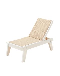 Spruce Arc Outdoor Lounge Chair - White (synthetic illustration; no displayed measurements)