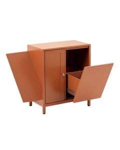 Briar Canyon Freestanding Pull-Out Hamper Cabinet - Terracotta (synthetic illustration; no displayed measurements)