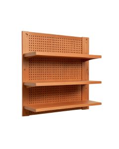 Lake Bluff Empty Wall-Mounted Tool Organizer Panel - Terracotta (synthetic illustration; no displayed measurements)