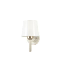Fern Branch Wall Sconce Mounted On A Plain Wall - White (synthetic illustration; no displayed measurements)