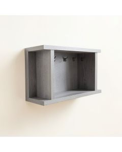 Stone Bend Wall-Mounted Entryway Organizer Shelf - Gray (synthetic illustration; no displayed measurements)