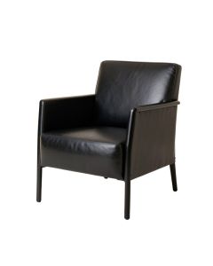 Brower 27 '' Wide Top Grain Leather Armchair (synthetic illustration; no displayed measurements)