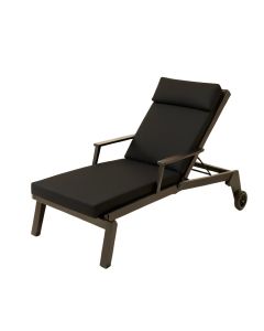 Adelinah Outdoor Reclining Chaise Lounge With Cushion