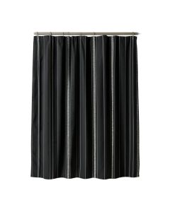 Laurel Arc Shower Curtain Hanging Flat From A Plain Rod (synthetic illustration; no displayed measurements)