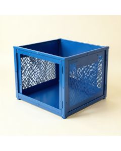 Ash Field Empty Furniture-Style Pet Crate - Blue (synthetic illustration; no displayed measurements)