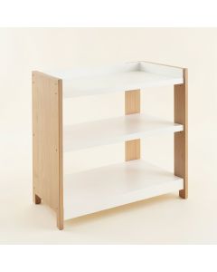Elm Bridge Empty Countertop Canister Rack - White (synthetic illustration; no displayed measurements)