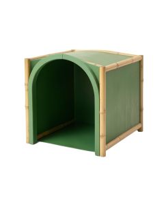 Cliff Crossing Empty Furniture-Style Litter Enclosure - Green (synthetic illustration; no displayed measurements)