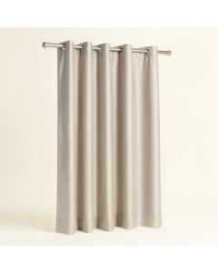 Linen Solid Color Sheer Grommet Single Curtain Panel (synthetic illustration; no displayed measurements)