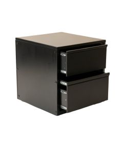 Moss Crest Small-Parts Storage Drawer Cabinet - Black (synthetic illustration; no displayed measurements)