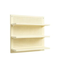 Cove Crest Empty Wall-Mounted Tool Organizer Panel - Ivory (synthetic illustration; no displayed measurements)