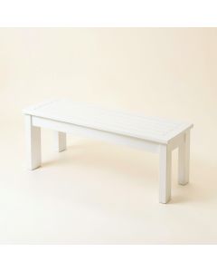 Bay Bend Indoor Bench - White (synthetic illustration; no displayed measurements)