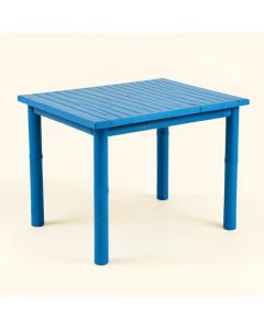 Linden Arc Patio Table - Blue (synthetic illustration; no displayed measurements)