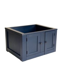 River Brook Empty Furniture-Style Litter Enclosure - Navy (synthetic illustration; no displayed measurements)