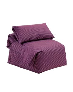Indigo Stripe Like Horizontal Lines Modern Minimalist 70S 80S Inspired Duvet Cover Set (synthetic illustration; no displayed measurements)