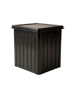 Maple Bluff Closed Outdoor Storage Box - Black (synthetic illustration; no displayed measurements)