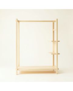Moss Canyon Empty Garment Rack - Ivory (synthetic illustration; no displayed measurements)
