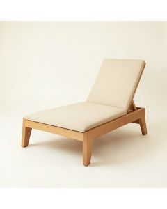 Summit Bridge Outdoor Lounge Chair - Beige (synthetic illustration; no displayed measurements)