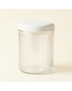 Dune Bridge Storage Canister With Lid - White (synthetic illustration; no displayed measurements)