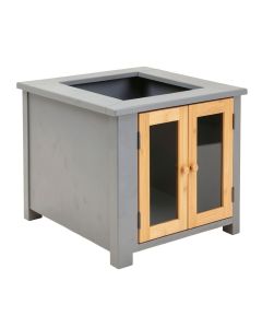 Heath Branch Empty Furniture-Style Litter Enclosure - Gray