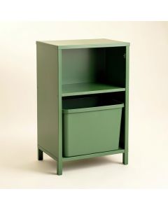 Glen Dale Freestanding Pull-Out Hamper Cabinet - Green (synthetic illustration; no displayed measurements)