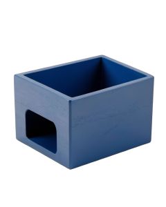 Dune Field Empty Furniture-Style Litter Enclosure - Blue (synthetic illustration; no displayed measurements)