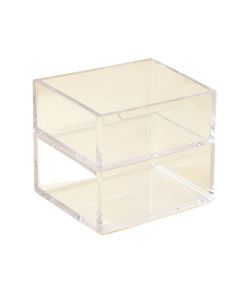 Double Letter Tray , Two-Tier , Acrylic , Clear