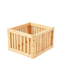 Willow Falls Empty Furniture-Style Litter Enclosure - Beige