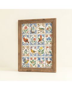 Free Bird Mexican Tiles I - 2 Piece Picture Frame Print Set On Paper (synthetic illustration; no displayed measurements)