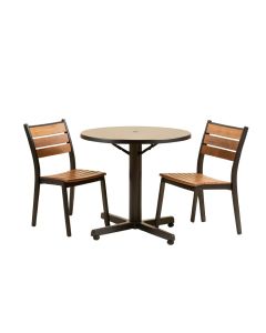 Moraal Round 3 Piece Bistro Set