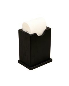 Wire/Acacia Wood Free-Standing Paper Towel Holder