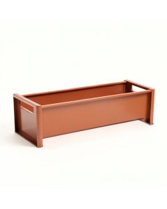 Cove Dale Narrow Outdoor Storage Bench - Terracotta (synthetic illustration; no displayed measurements)