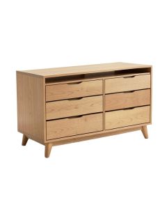 Open Console With 6 Drawers