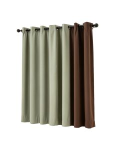 Baarde Solid Blackout Thermal Grommet Single Curtain Panel