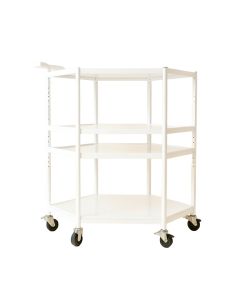 Slate Canyon Empty Rolling Workshop Cart - White