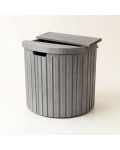 Elm Bridge Closed Garden Compost Bin - Gray (synthetic illustration; no displayed measurements)