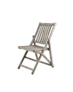 Heath Branch Folding Outdoor Chair - Gray (synthetic illustration; no displayed measurements)