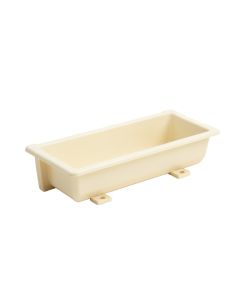 Juniper Brook Empty Railing Planter With Integral Brackets - Cream (synthetic illustration; no displayed measurements)