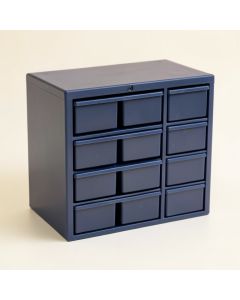 Hill Dell Small-Parts Storage Drawer Cabinet - Navy (synthetic illustration; no displayed measurements)