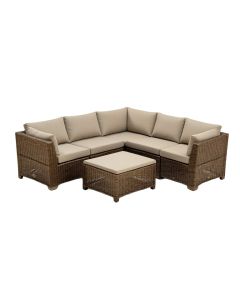 Finnbar Patio 7 Piece Rattan Sectional Seating Group With Cushions
