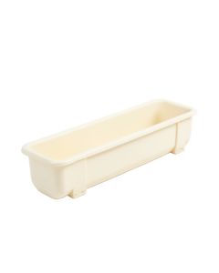 Stone Crossing Empty Railing Planter With Integral Brackets - Cream (synthetic illustration; no displayed measurements)