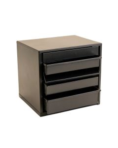 Alder Bridge Small-Parts Storage Drawer Cabinet - Black (synthetic illustration; no displayed measurements)